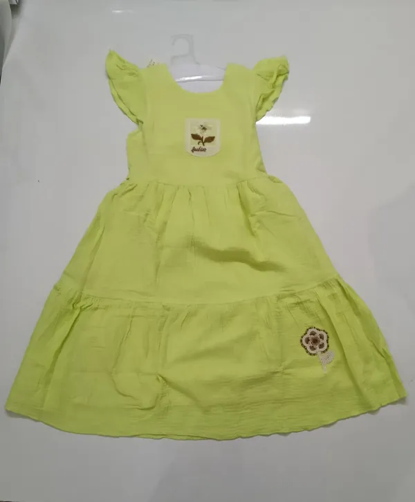 Lime_Green_Gathered_Dress_for_Girls
