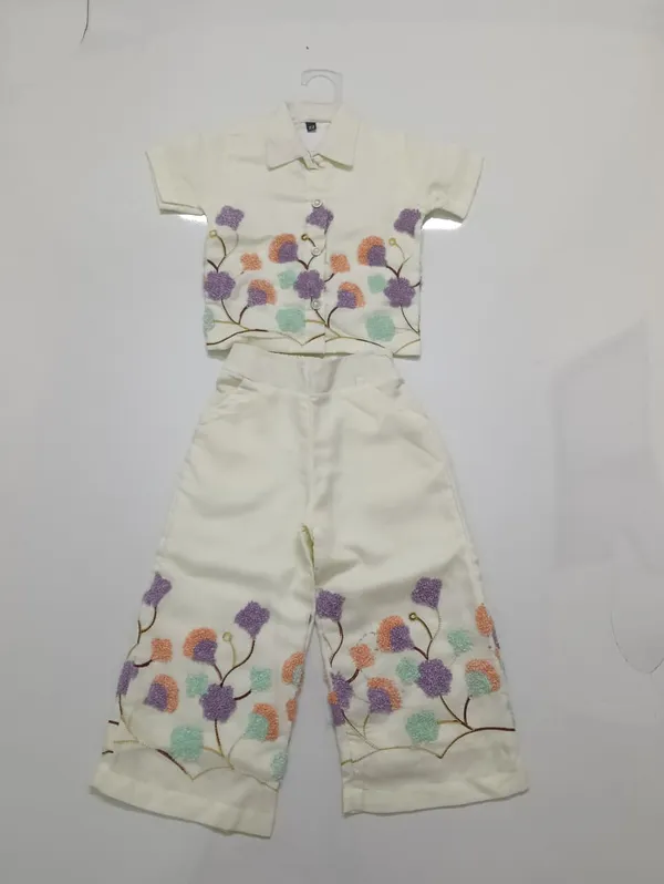 White_Embroidered_Shirt_And_Pants_Set_for_Baby