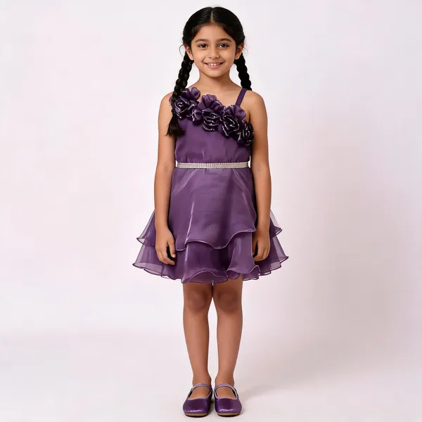 Purple_Satin_Floral_Embellished_Layered_Party_Dress_Set_For_Girls