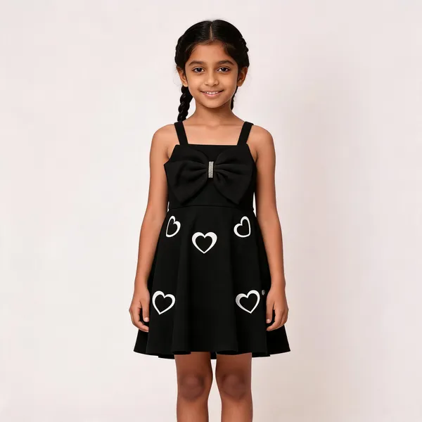 Black_Cotton_Sleeveless_Heart_Print_Frock_Dress_For_Girls