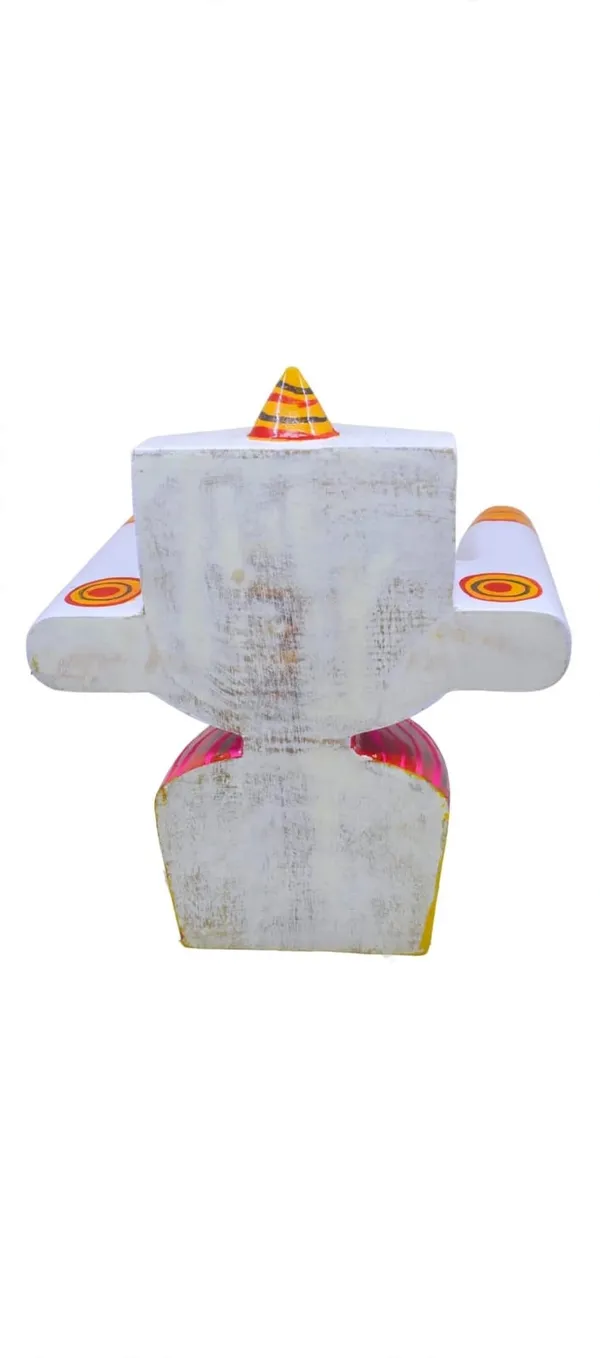 4_inch_wooden_Jagannath_idol_single_piece_with_sudarsan__