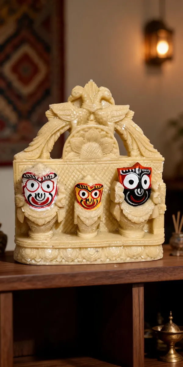 Puri_Jagannath_Ceramic_Murti_-_Multicolor_Handcrafted_Jagannath_Balabhadra_Subhadra_Idol_with_Golden_Sinhasan_for_Spiritual_Decor