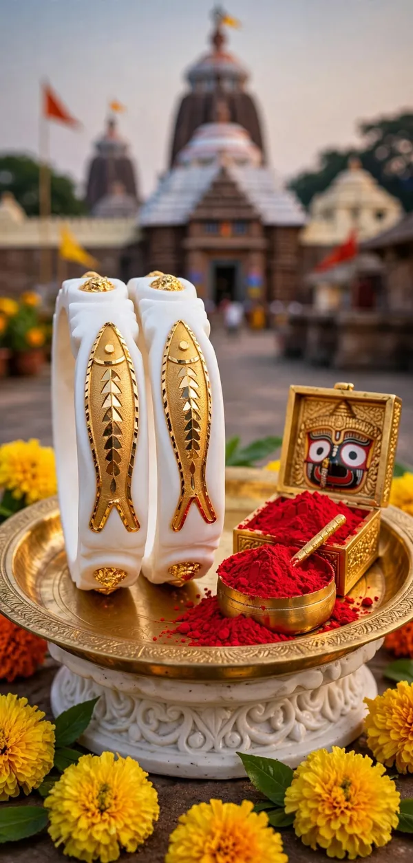 S_gold_plated_original_saru_Sankha_pola_with_Sindoor_
