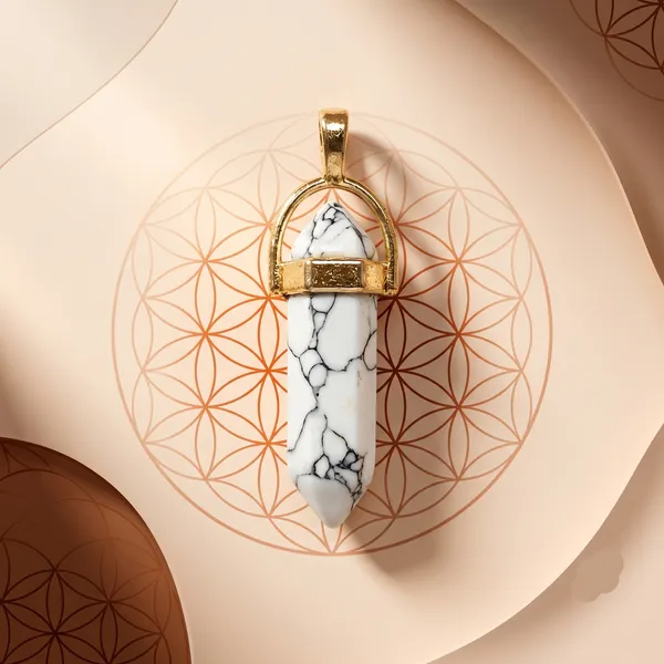 Howlite_Pendant