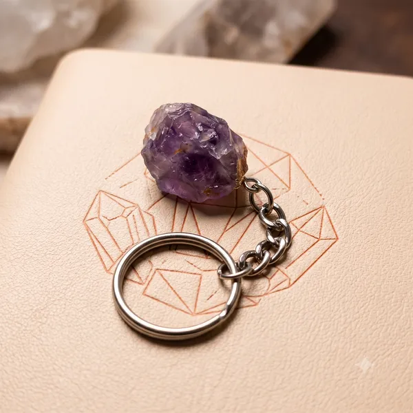 Amethyst_Keychain