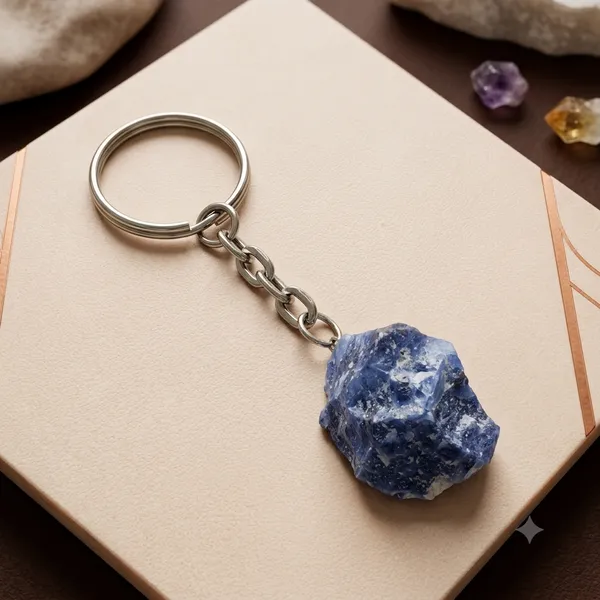 Sodalite_keychain