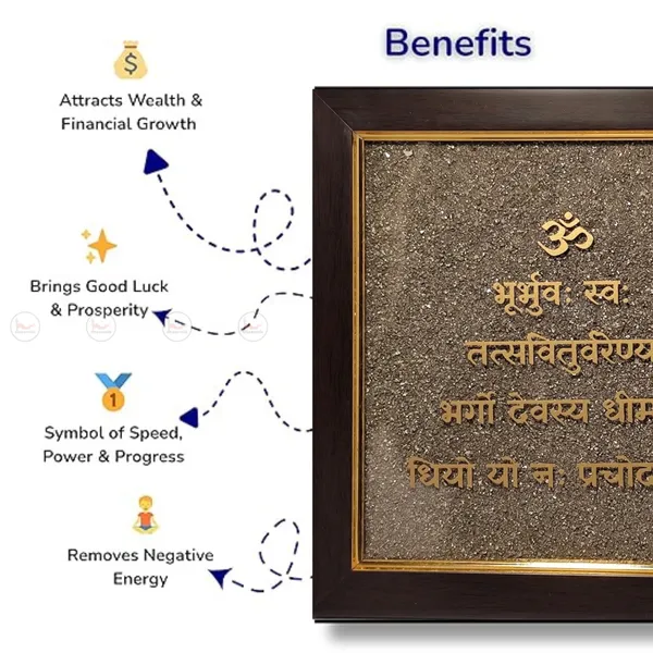 Gaytri_Mantra_Pyrite_Frame