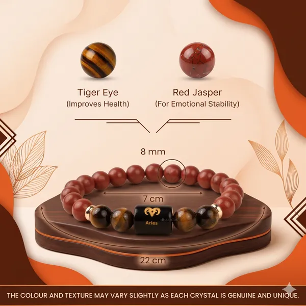 Aries_(मेष_राशि)_Zodiac_Red_Jasper_&_Tiger_Eye_Bracelet_||_𝟮𝟭_𝗠𝗮𝗿𝗰𝗵_–_𝟭𝟵_𝗔𝗽𝗿𝗶𝗹_||