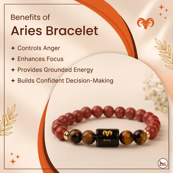 Aries_(मेष_राशि)_Zodiac_Red_Jasper_&_Tiger_Eye_Bracelet_||_𝟮𝟭_𝗠𝗮𝗿𝗰𝗵_–_𝟭𝟵_𝗔𝗽𝗿𝗶𝗹_||