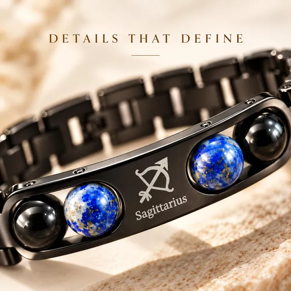 Dhaarmik_Sagittarius_Metal_Bracelet