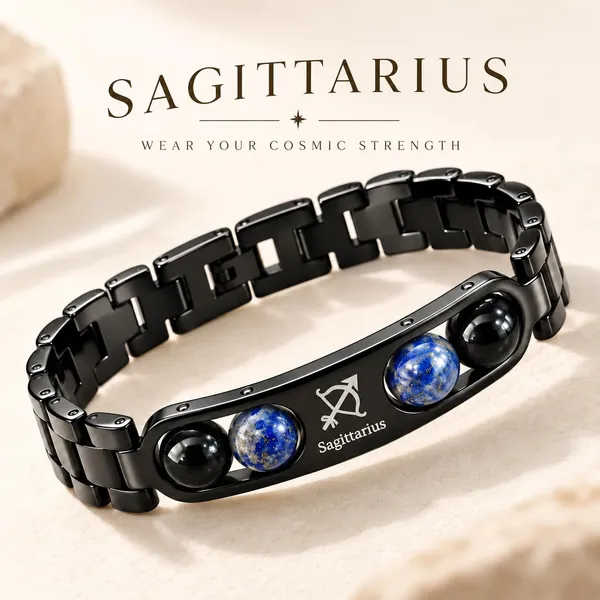 Dhaarmik_Sagittarius_Metal_Bracelet
