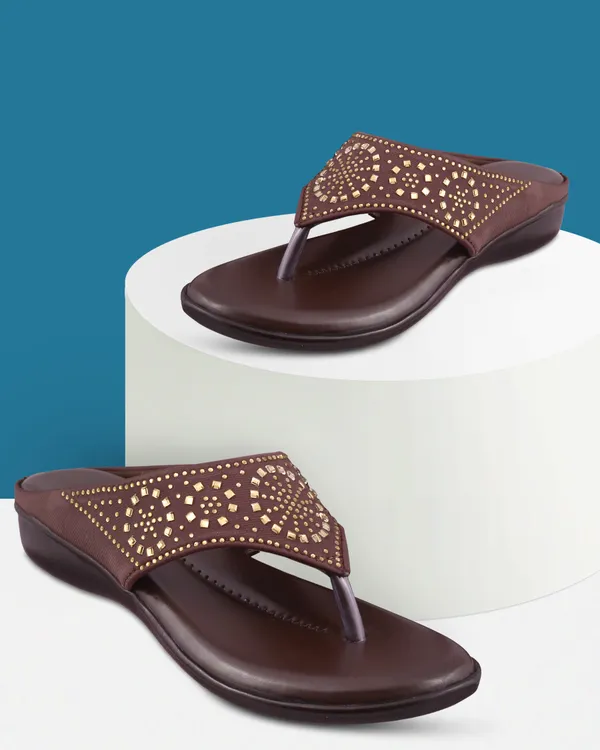 Brown_Embellished_Wedge_Flip-Flops