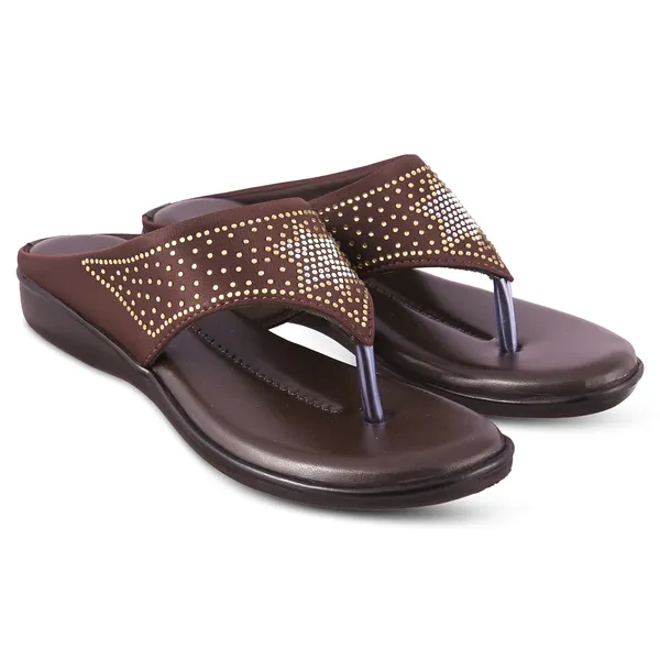 Maroon_Embellished_Flat_Sandals