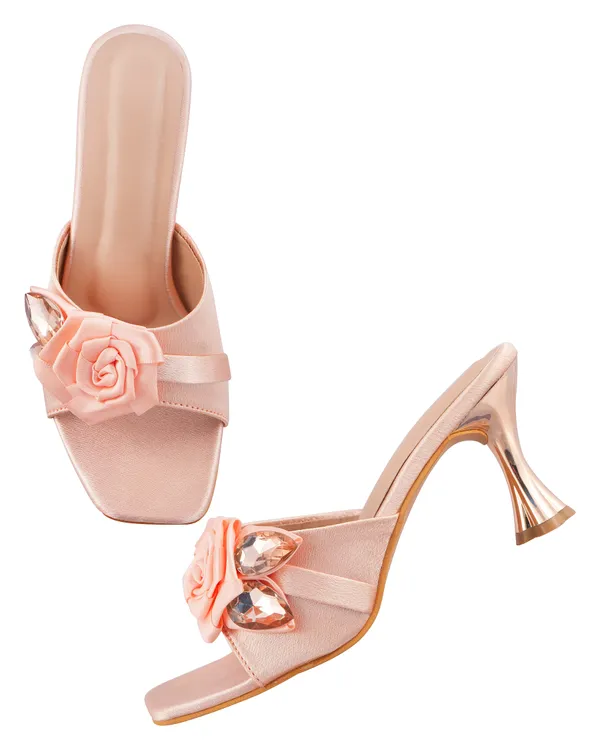 Pink_Synthetic_Embellished_Heeled_Mules