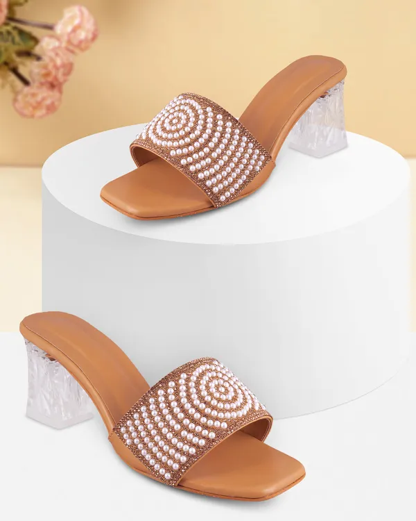 Tan_Embellished_Heeled_Sandals