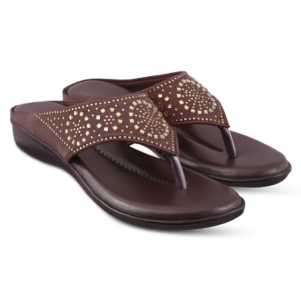 Brown_Embellished_Wedge_Flip-Flops