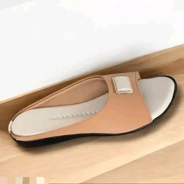 Tan_Slip-On_Flat_Mules