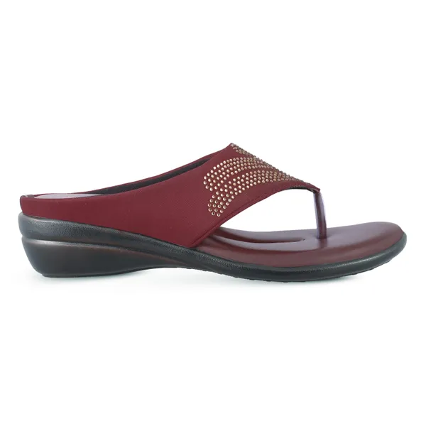 Maroon_Embellished_Wedge_Sandals