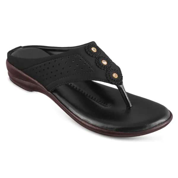 Black_Embellished_Flat_Thong_Sandals