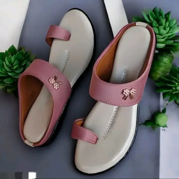 Pink_Casual_Flat_Sandals