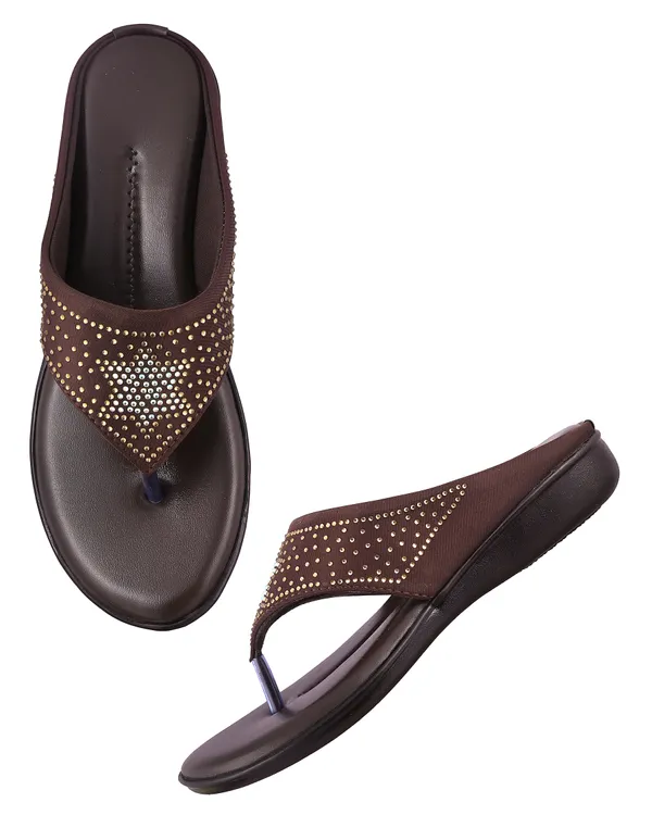 Maroon_Embellished_Flat_Sandals