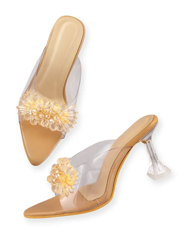 Beige_Pvc_Embellished_Heeled_Mules