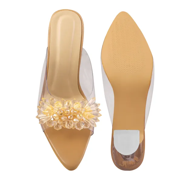 Beige_Pvc_Embellished_Heeled_Mules