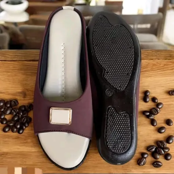 Maroon_Open_Toe_Slip_On_Sandals