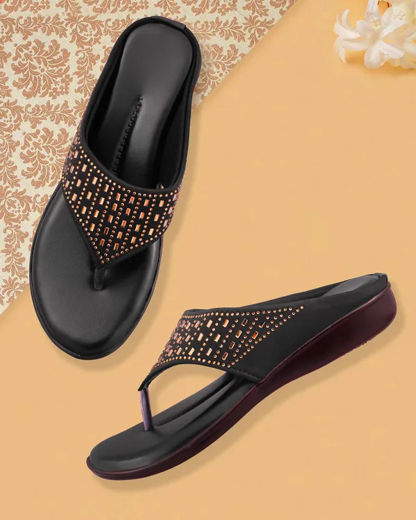 Black_Embellished_Flat_Sandals