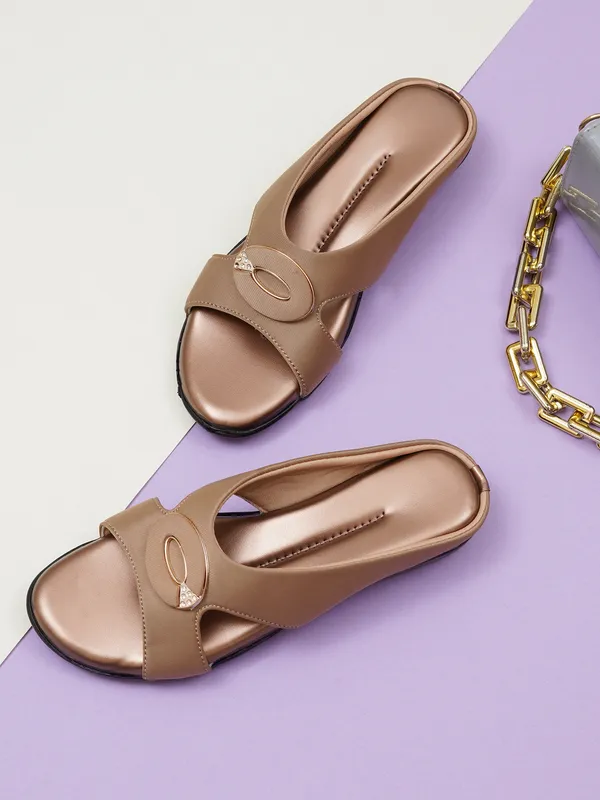 Tan_Synthetic_Wedge_Sandals