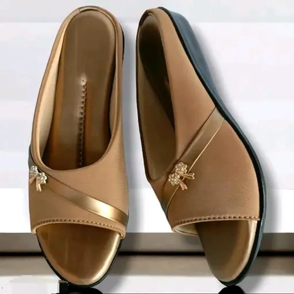 Tan_Embellished_Slip-On_Sandals