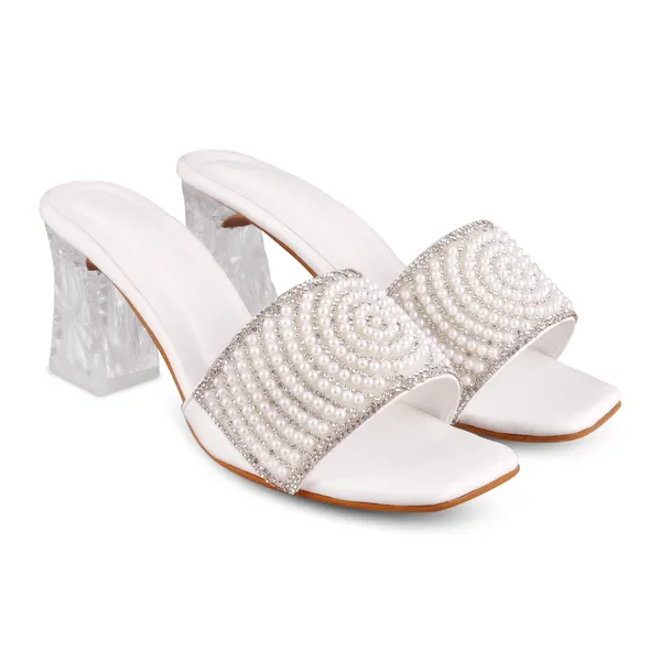 White_Embellished_Block_Heel_Mules