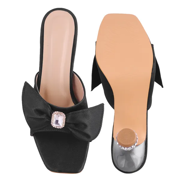 Black_Satin_Bow_Heeled_Mules