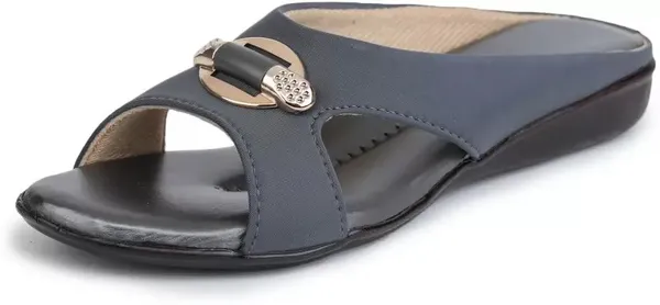 Grey_Synthetic_Flat_Sandals