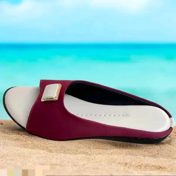 Maroon_Slip-On_Flat_Mules