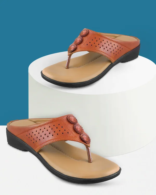 Brown_Casual_Wedge_Sandals