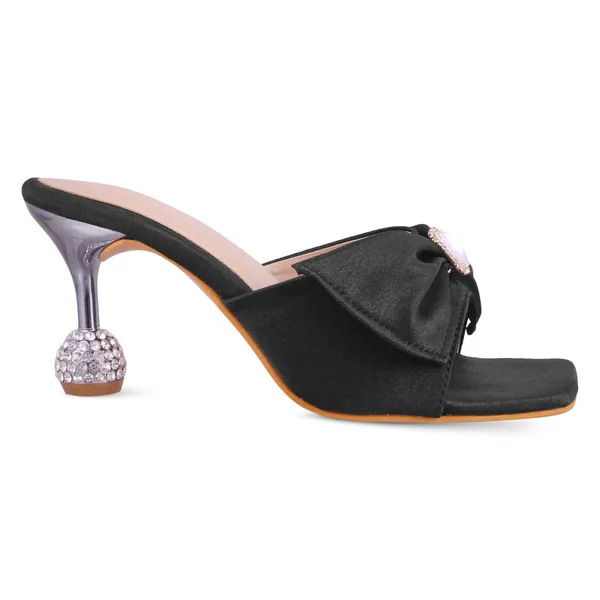 Black_Satin_Bow_Heeled_Mules