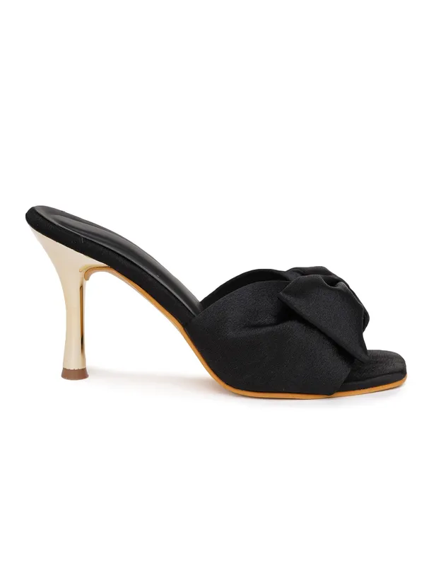 Black_Satin_Bow_Heeled_Mules