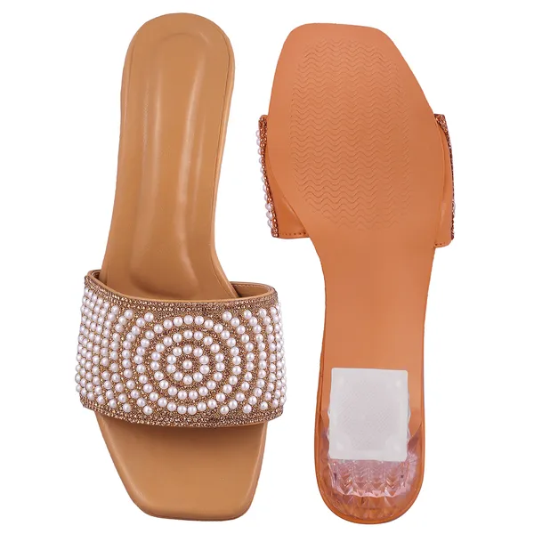 Tan_Embellished_Heeled_Sandals
