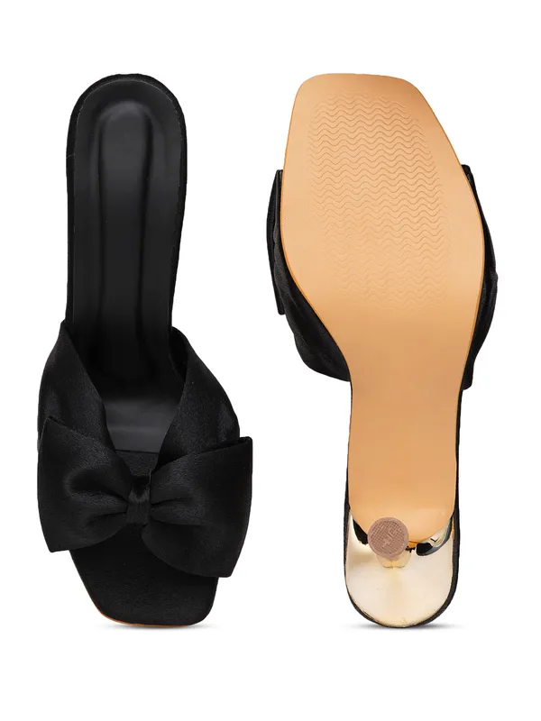 Black_Satin_Bow_Heeled_Mules