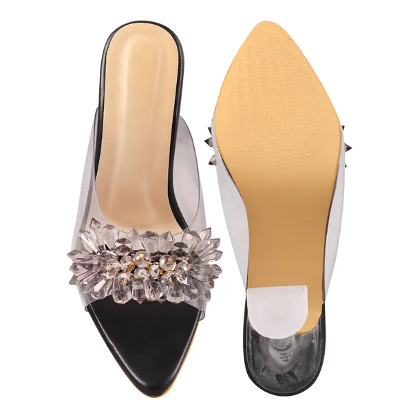 Black_Synthetic_Embellished_Heeled_Mules