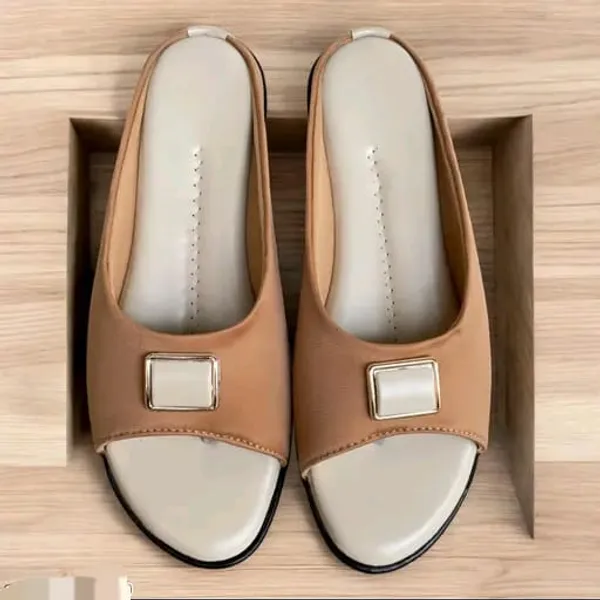 Tan_Slip-On_Flat_Mules