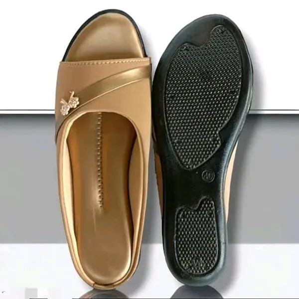 Tan_Embellished_Slip-On_Sandals