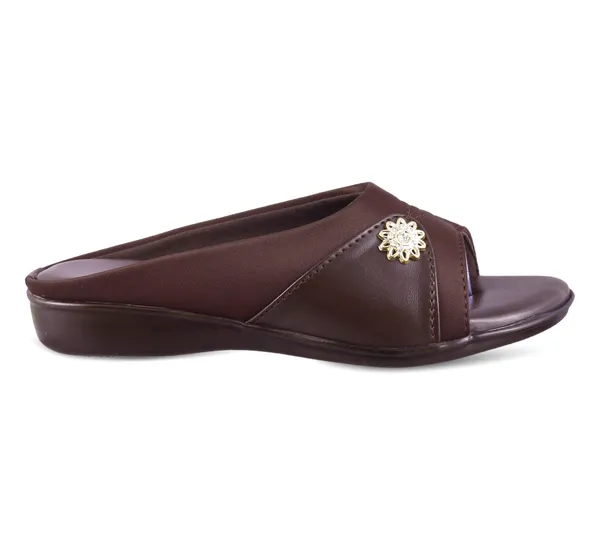 Brown_Faux_Leather_Slip-On_Sandals