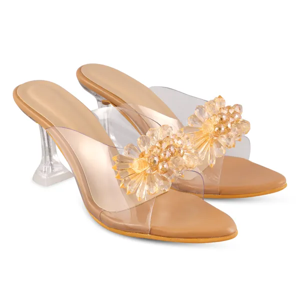 Beige_Pvc_Embellished_Heeled_Mules