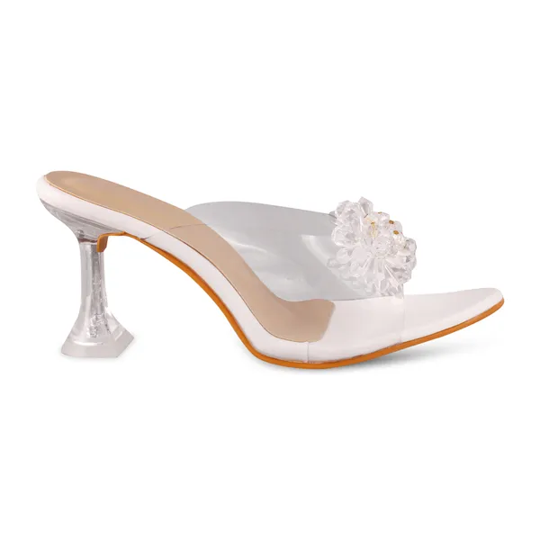 White_Floral_Embellished_High_Heel_Mules