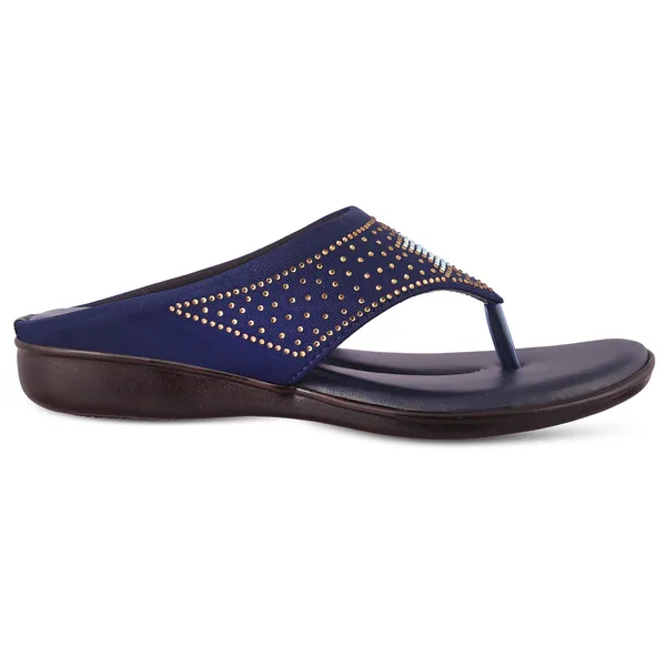Navy_Embellished_Flat_Sandals