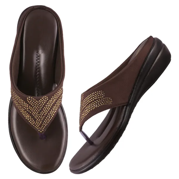 Brown_Embellished_Wedge_Sandals