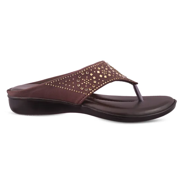 Brown_Embellished_Wedge_Sandals