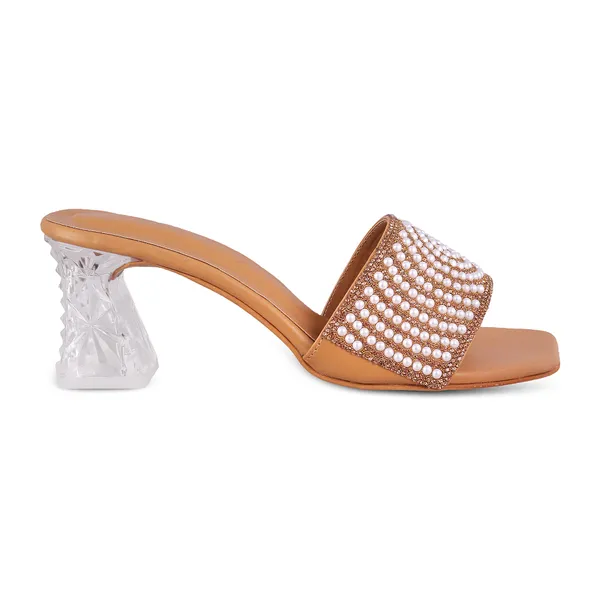Tan_Embellished_Heeled_Sandals